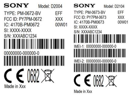 Sony Xperia E1 and E1 Dual FCC