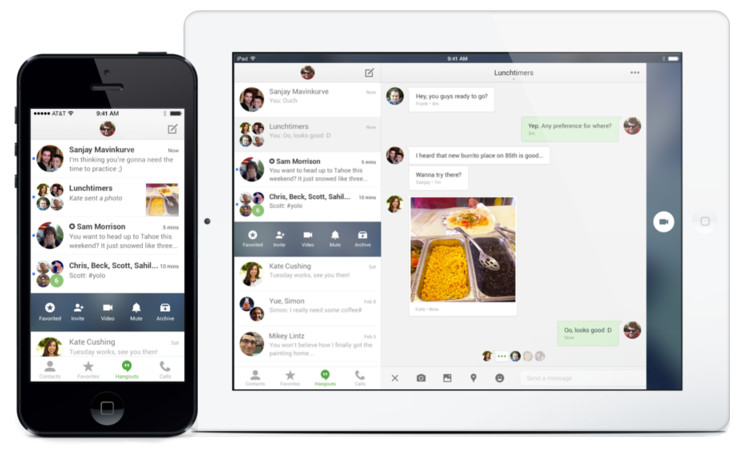Google Hangouts 2.0 for iPhone and iPad brings new UI