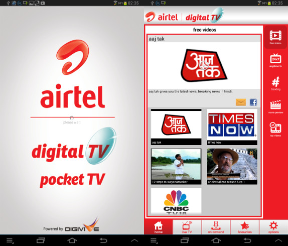 Airtel Pocket TV for Android