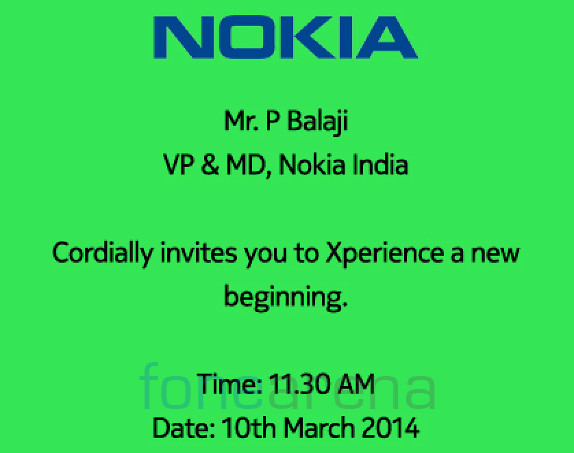 Nokia X Launch Invite