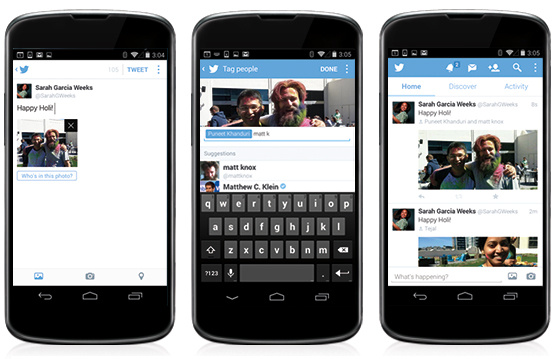 Twitter for Android Photo Tagging