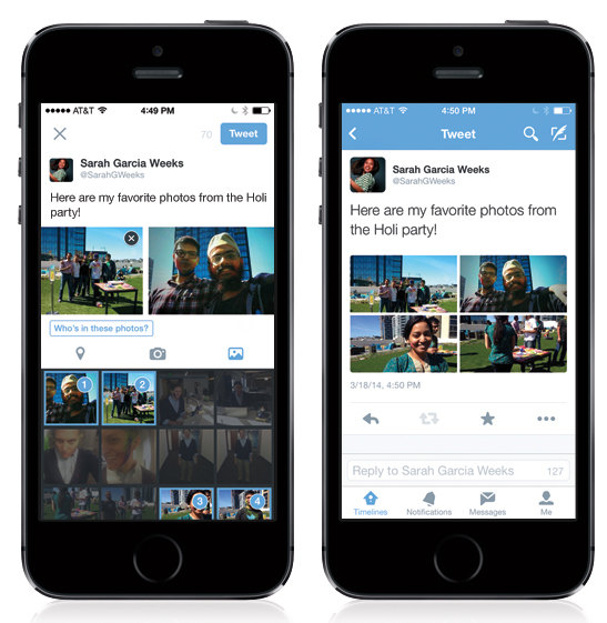 Twitter for iPhone multiple photo upload