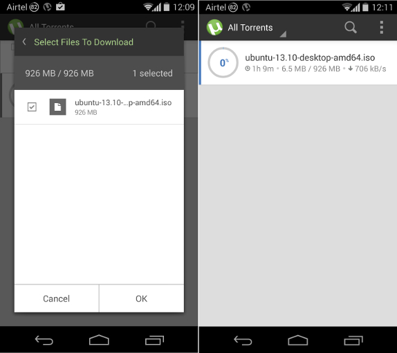 uTorrent 2.03 for Android