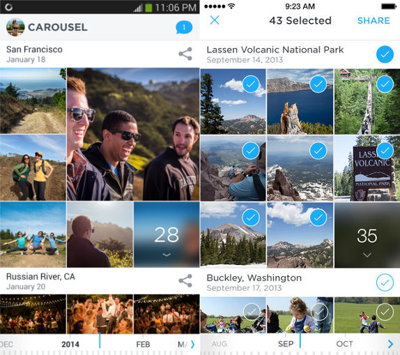 Carousel for Android and iPhone