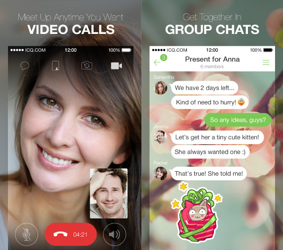 ICQ app for iOS updated with new design, video calls, group chats and more