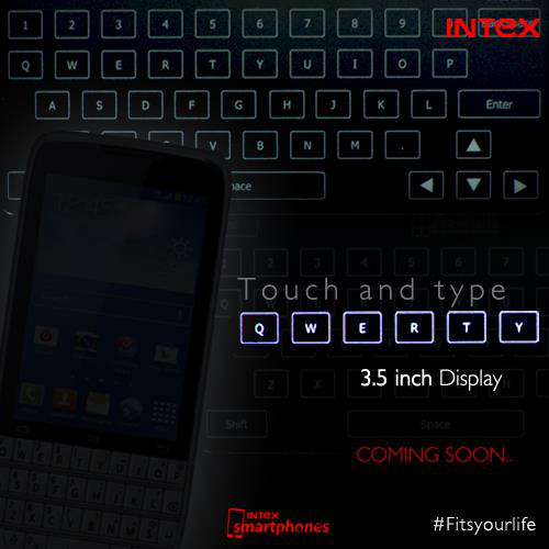 Intex touch screen QWERTY phone