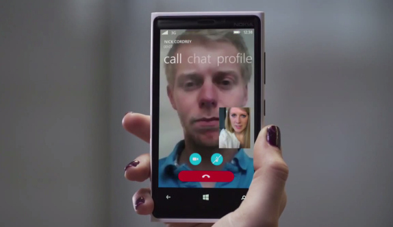 Skype for Windows Phone 8.1 voice to video