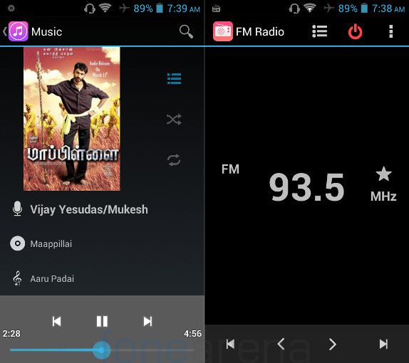 Spice Stellar Mettle Icon Music Player and FM