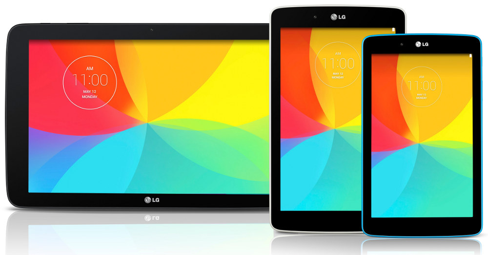 LG G Pad 7.0, G Pad 8.0 and G Pad 10.1