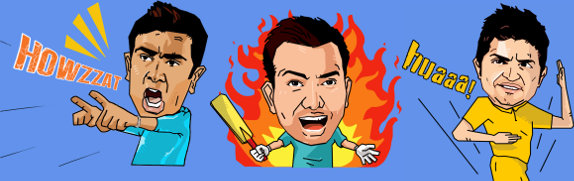 LINE Cricket Champs stickers