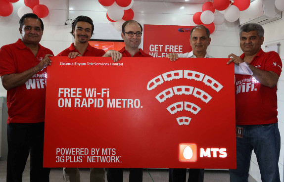 MTS Free WiFi on Rapid Metro