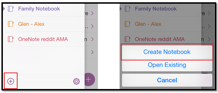 how to delete onenote notebook on iphone