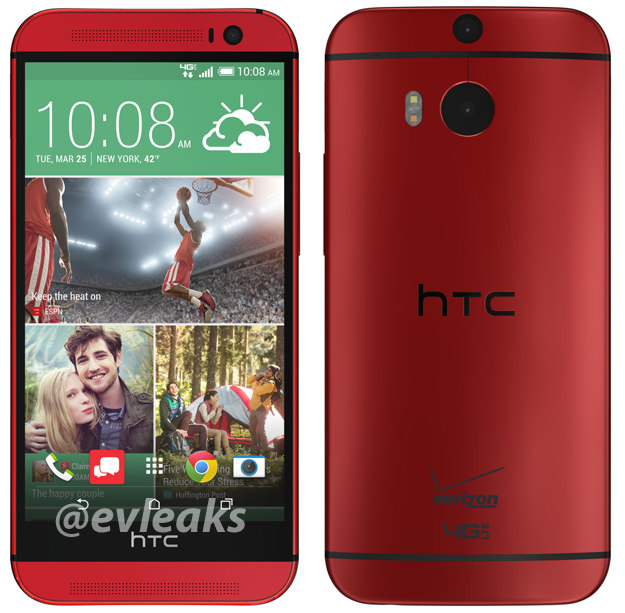 Red HTC One M8 leak