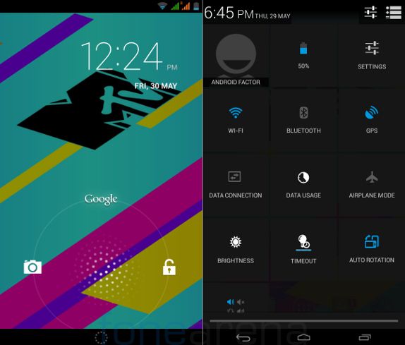 Swipe MTV Slash 4X lockscreen and Quick settings