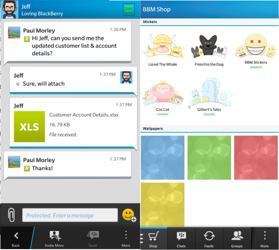 BBM 10.3 for BlackBerry