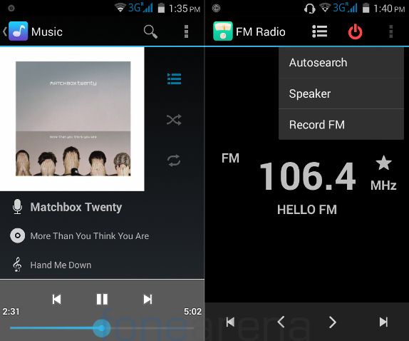 Micromax Unite 2 Music Player and FM Radio