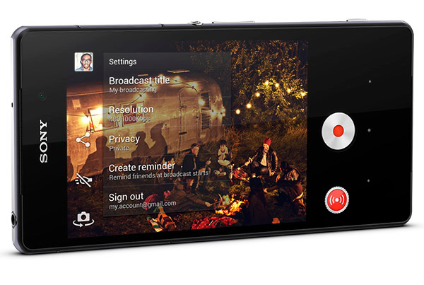 Sony Xperia Z2 Live on YouTube