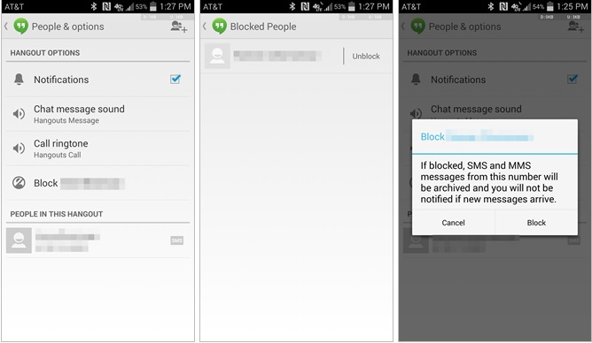Google Hangouts For Android To Get Custom Notification And Sms Block List