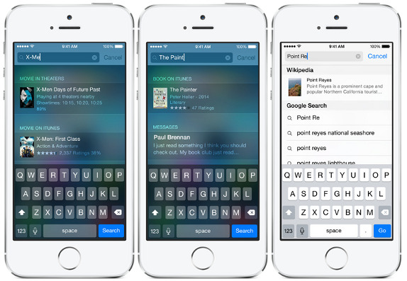 iOS 8 Spotlight