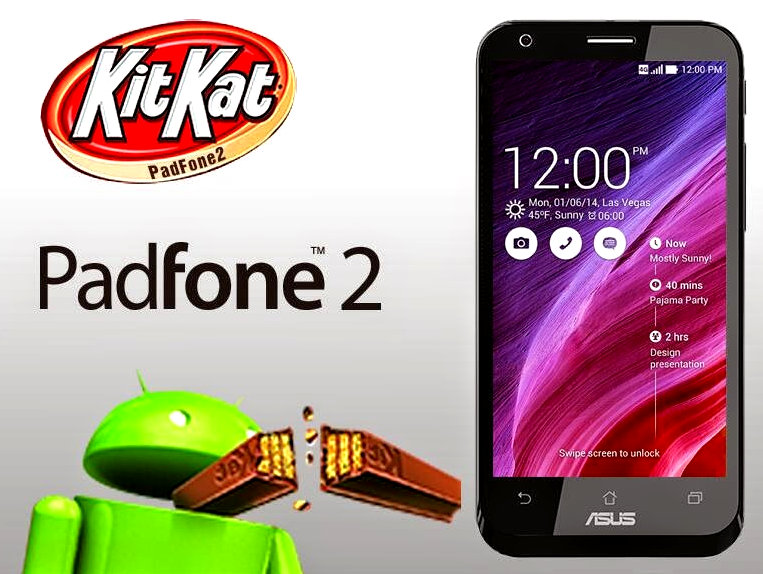 Asus Padfone 2 Android 4.4 KitKat
