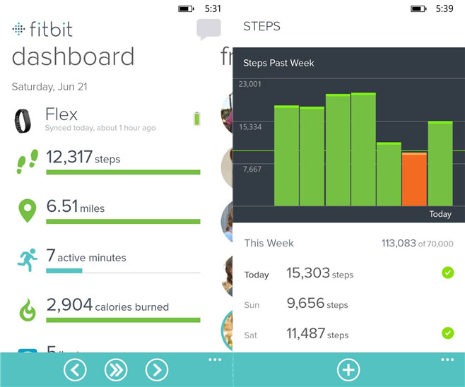 Fitbit Windows Phone