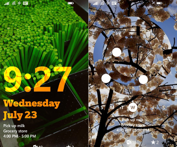 windows phone 8 lock screen