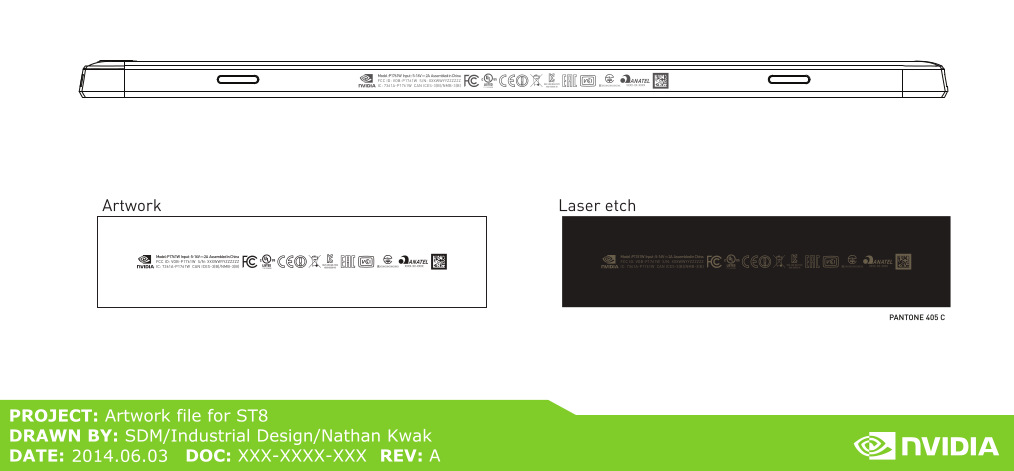 NVIDIA TEGRA Tablet FCC