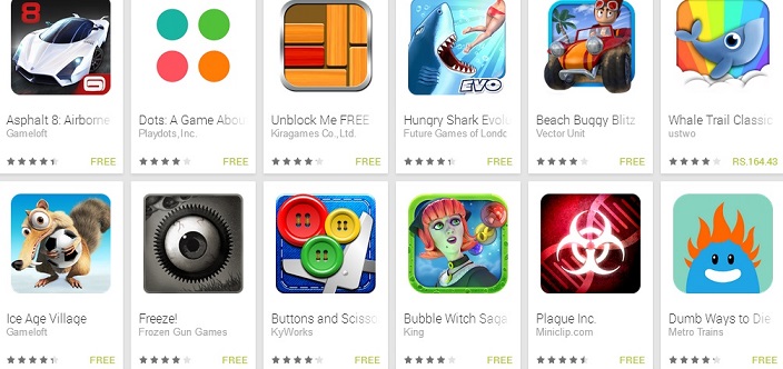 Google adds Offline Games collection to Google Play