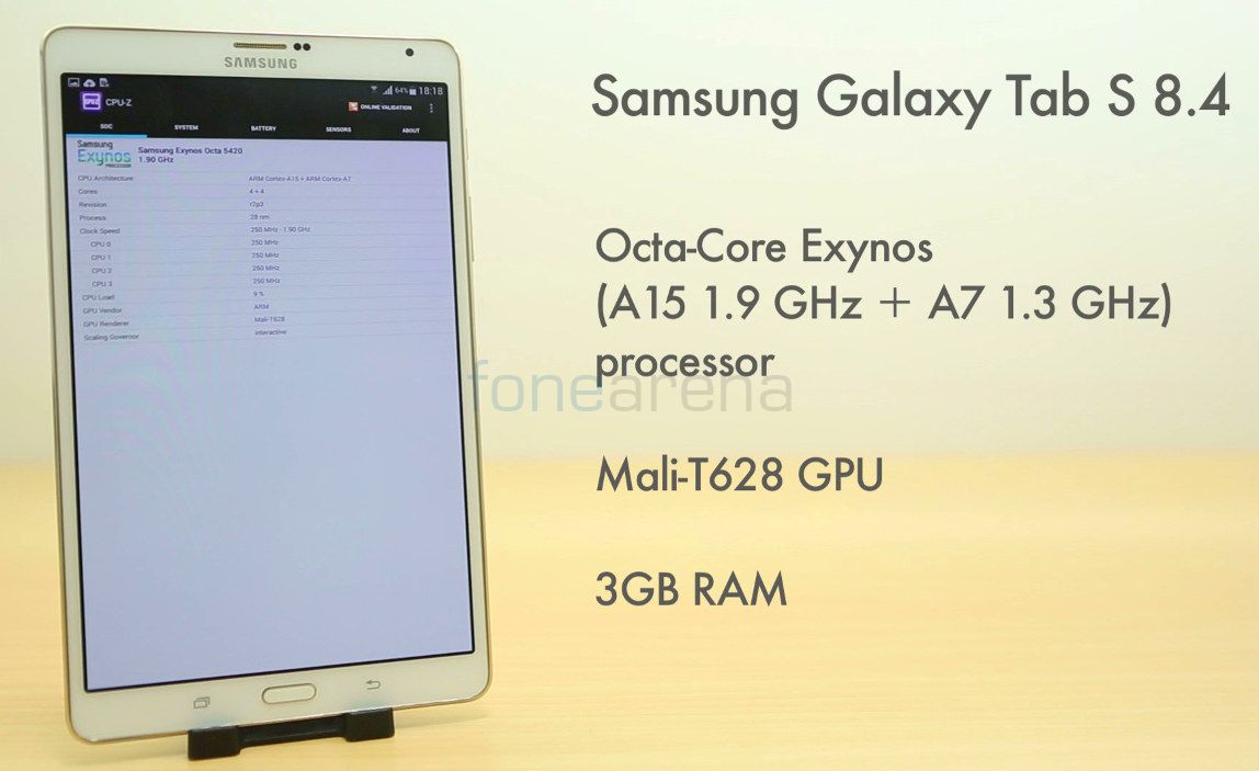 Samsung Galaxy Tab S 8.4 Benchmarks