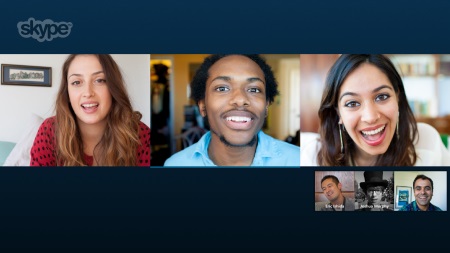 skype group video call