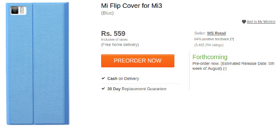 Xiaomi Mi3 Flip Covers