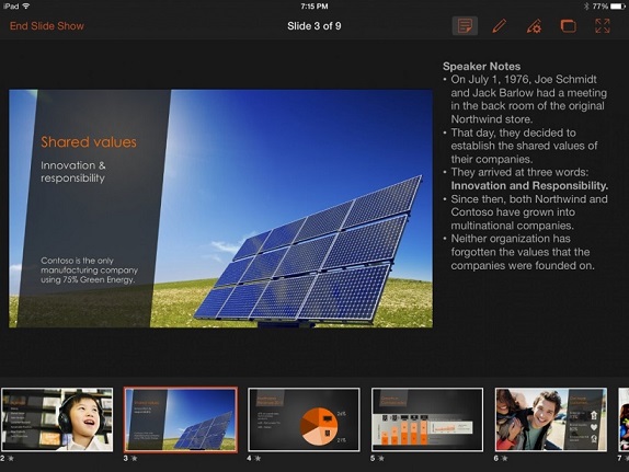 office iPad powerpoint
