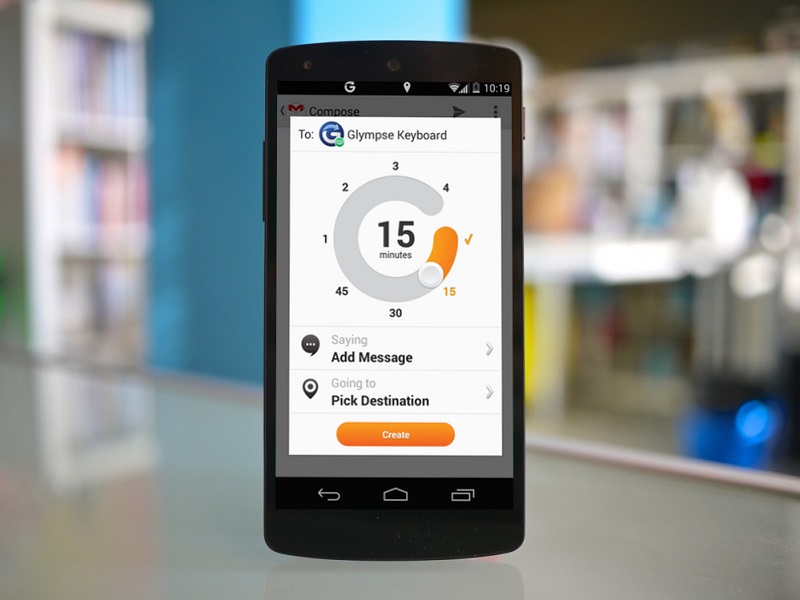 Glympse Keyboard for Android brings instant location sharing