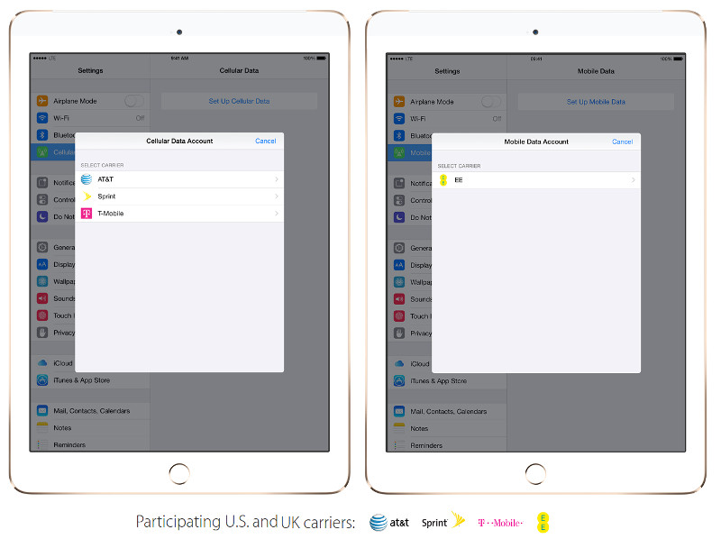 Apple SIM US and UK