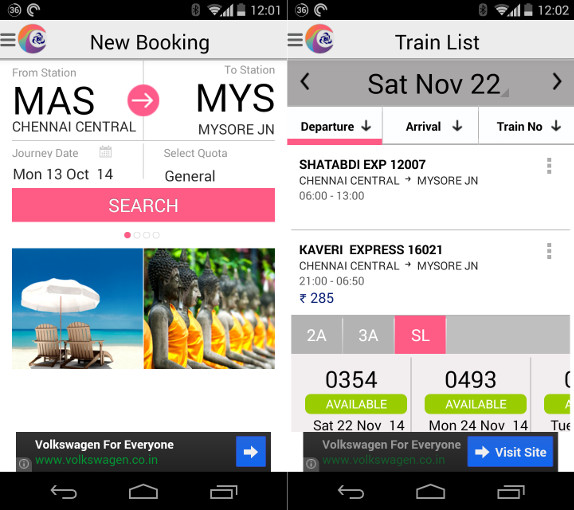 IRCTC Connect for Android