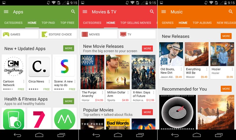 Google Play Store 5.0 gets more Material Design features