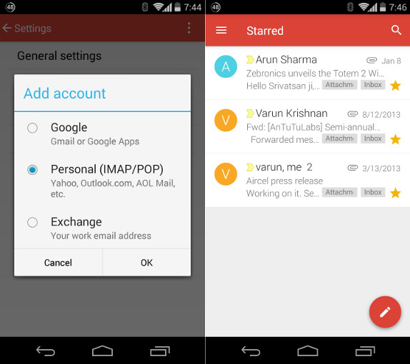 Gmail 5.0 for Android