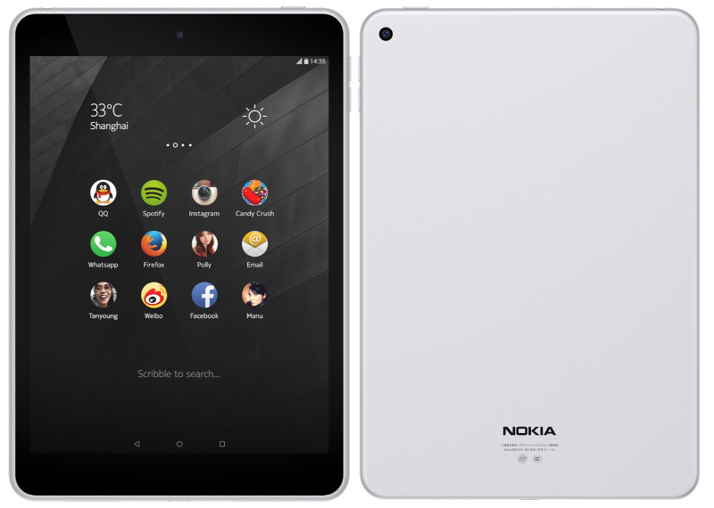 Nokia N1 Tablet With 7 9 Inch 48 1536 Display Android 5 0 And 64 Bit Intel Z3580 Processor Announced For 249