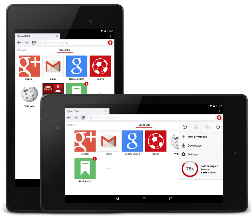 Opera Mini 8 beta for Android