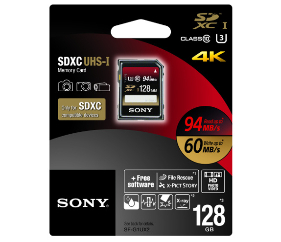 Sony 128GB UX series SDXC Card