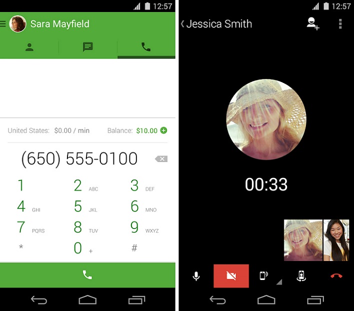 google hangouts call from phone