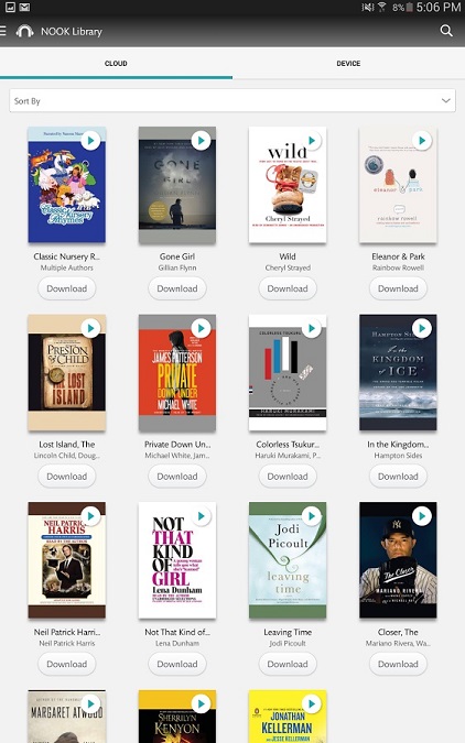 nook audiobook