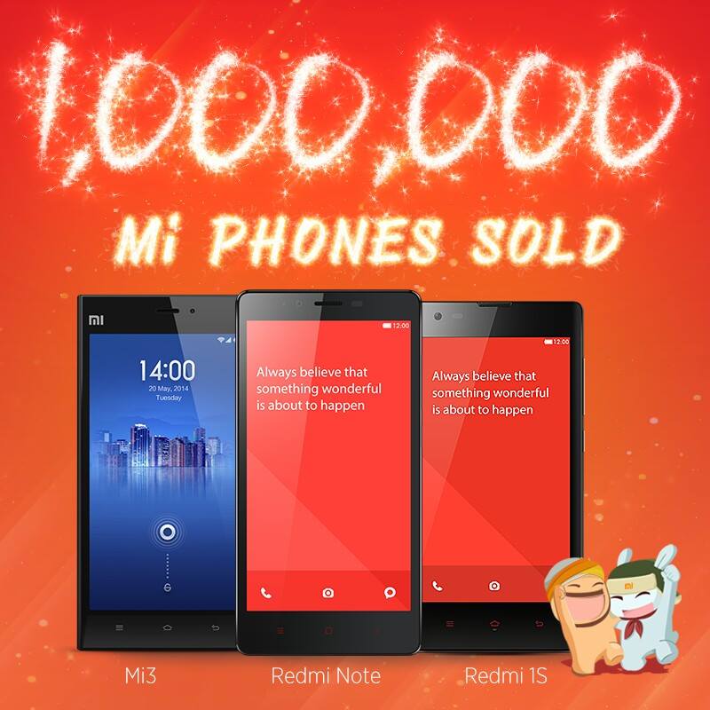 1 million xiaomi