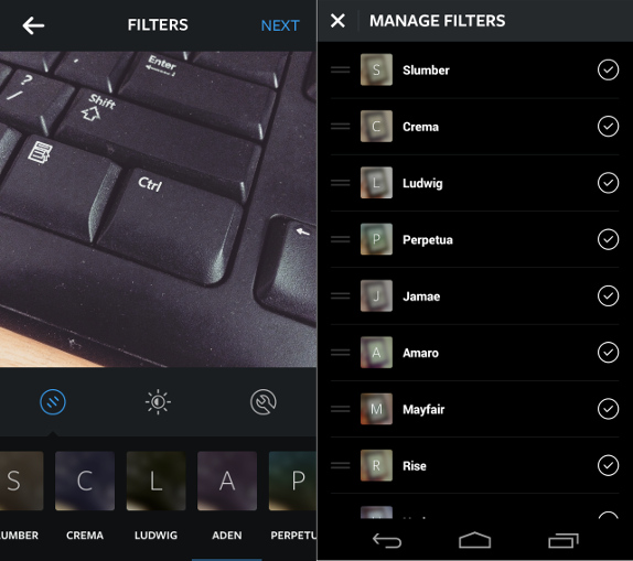 Instagram new filters for iPhone and Android