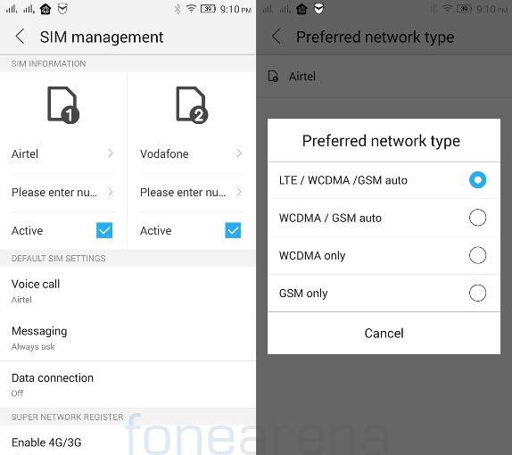 Lenovo Vibe X2 Dual SIM and Connectivity