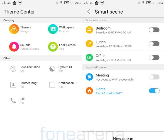 Lenovo Vibe X2 Themes and Smart Scene