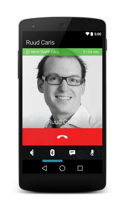 whatsapp voice call screenshot