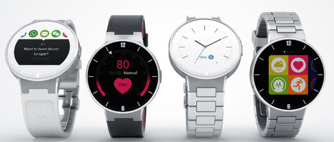 MWC 2015 : L'Alcatel Onetouch Watch, compatible iOS et Android