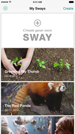 Sway app iPhone