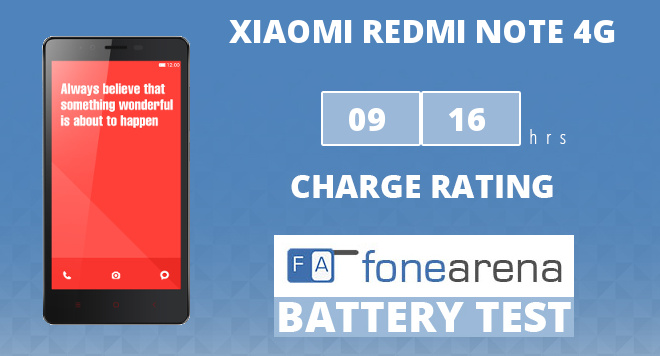 Xiaomi Redmi Note 4G FA Charge Rating